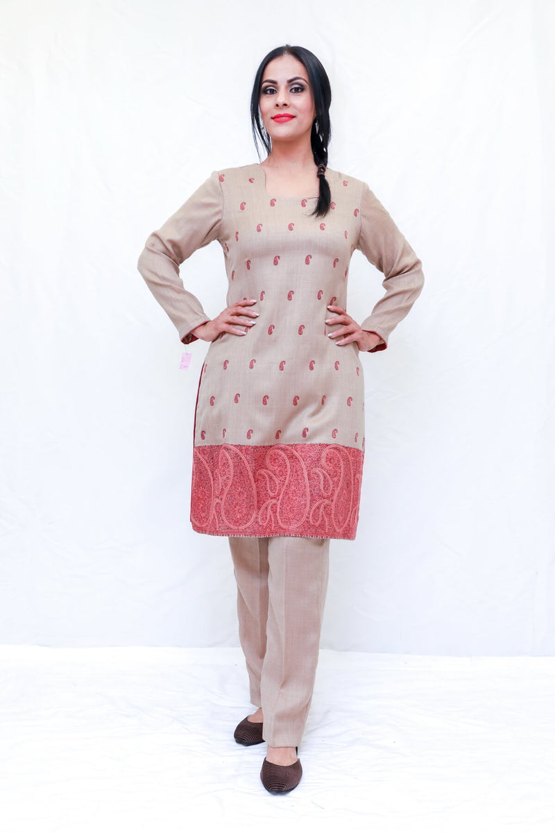 Velvet Salwar Kameez, Kashmiri Suit, Designer Salwar Kameez