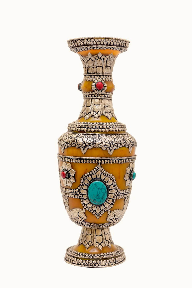 Indian Silver vase — b bolour