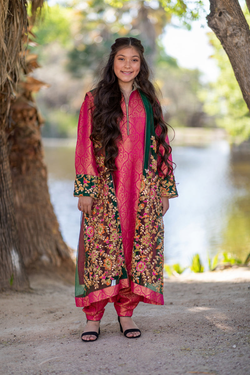 Jamawar Lehenga Dress 744 – Pakistan Bridal Dresses